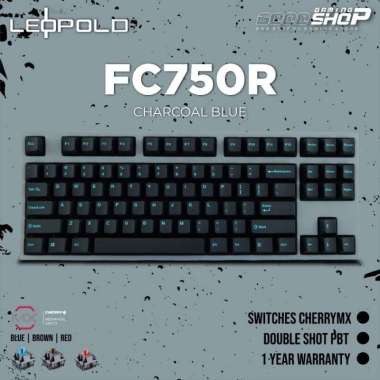 Leopold FC750R Charcoal Blue Mechanical Gaming Keyboard RED SWITCH