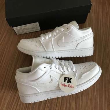 Air Jordan 1 Low Triple White || black gym red shadow pine green court purple