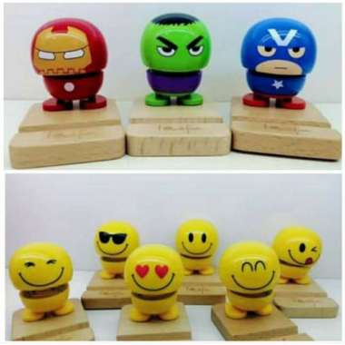 Avengerz Mobile Phone Stand/Emoji Mobile Phone Stand(Kayu), Tipe Avengerz