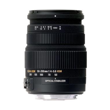 Sigma 50-200mm f/4-5.6 DC OS HSM Lensa Kamera for Canon Black