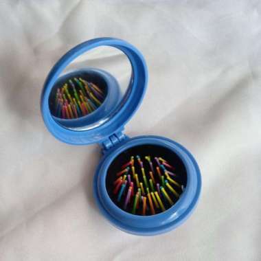 mini folding comb - sisir lipat mini sisir portable Biru