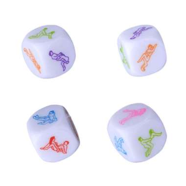 1 Pcs Adult Game Bedroom 6 Sex Love Postures Flirt Erotic Role Play Funny Toy Dice sex toys 4PCS