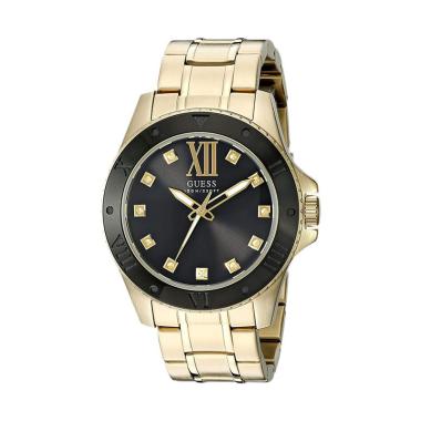 Guess U0721G2 Stainless Steel Strap Jam Tangan Pria - Black Gold