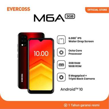Evercoss M6A Ram 3/16 GB Handphone 4G Murah HP 4G Murah Handphone Android 4G LTE Garansi Resmi 1 Tah