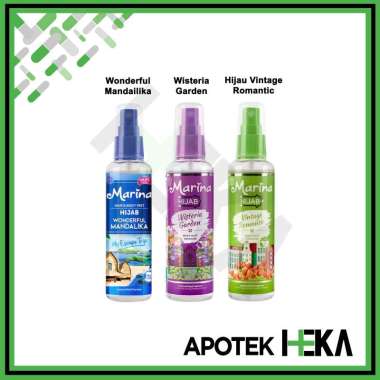 Marina Hair & Body Mist Hijab 100 ml Long Lasting Parfum Cologne Wisteria Garden