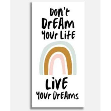 Hiasan Dinding Quote Pajangan Dinding Dekorasi kamar Tidur Wall Decor GSMBSR-03