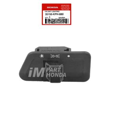 AHM 35150-KPH-880 Tombol Lampu Depan Lightning Karisma Revo 100 Supra Fit New Supra X 125 Lama Batma