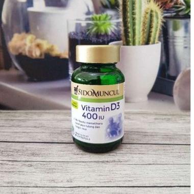 Sidomuncul Vitamin D3 - 400IU - Memelihara Kesehatan Tulang dan Imun