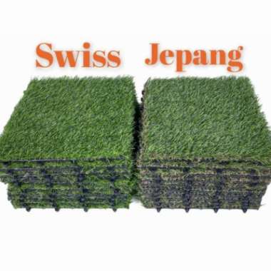 Decking Tile Lantai Rumput Sintetis Bongkar Pasang Uk 30x30