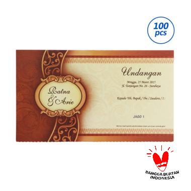 Blangko Undangan Jago 1 Undangan Mult Coklat 100 Lembar