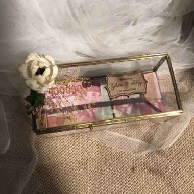 Kotak Uang Terarium Kaca Desain Rustic Tanpa Nama Polos