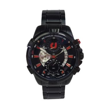 Charles Jourdan Chronograph Jam Tangan Pria [CJ1075- 1] Black