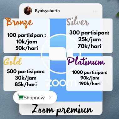 ZOOM PREMIUM 1 BULAN 1000 PARTICIPANTS