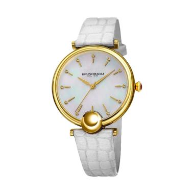 Bruno Magli Miranda 1021 11.171021 Jam Tangan Wanita White Gold