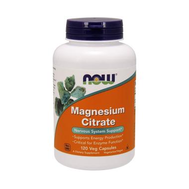 Now Foods Magnesium Citrate Now Magnesium Citrate Multivitamin Kesehatan [120 Veg Capsule]