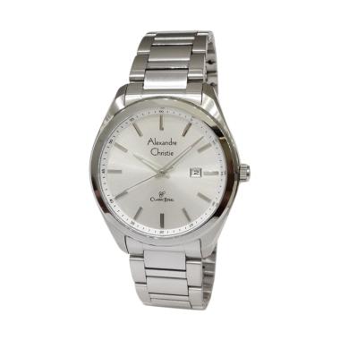 Alexandre Christie Classic Steel Jam Tangan Pria [8591MDB] Silver