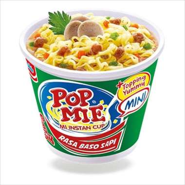 Promo Harga Indomie Pop Mie Mini Baso Sapi 35 gr - Blibli