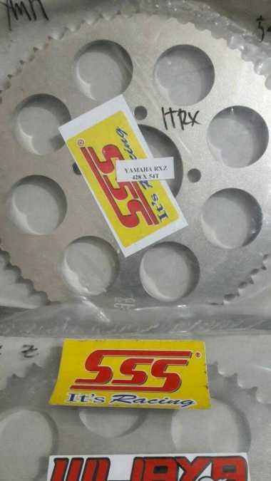 Gir SSS Yamaha 428x51,52,53,54,55 F1Zr, RxZ, RX King,Vega Gear Belakang 428x55 Chrome