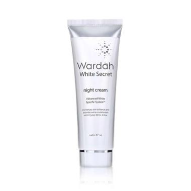 Wardah White Secret Night Cream - Cream Malam Pemutih Wajah / Krim Malam Pencerah Wajah Glowing Mele