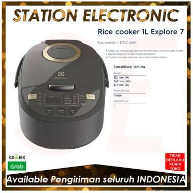 Electrolux E7RC1-550K / E7RC1550K / E7RC1550K Rice cooker 1L Explore 7 Hitam