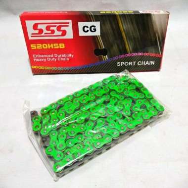 Rantai SSS 520 120 HSB - Rantai SSS Ninja 250 / KLX 250 Green