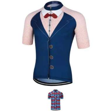 Jersey baju Sepeda model Tuxedo Road bike Pria - TUXEDO XL