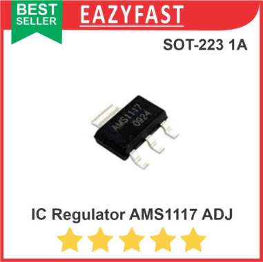 IC Regulator AMS1117 ADJ Adjustable Volt 1A 1 A AMS 1117 SMD SOT-223