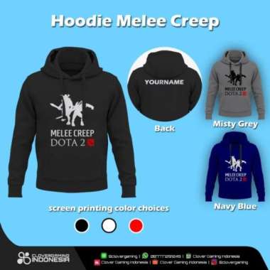Hoodie Dota 2 Melee Creep || Jaket Gaming Apparel Esports XXL Hitam