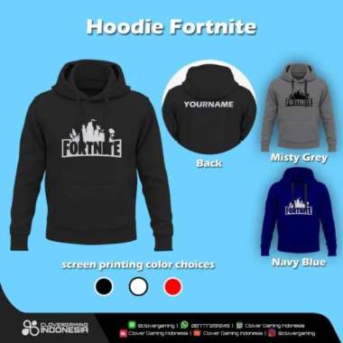 Hoodie Fortnite || Gaming Esports Apparel Jaket XL Hitam