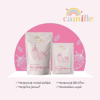 CAMILLE BEAUTY MASKER WAJAH CAMILE BEAUTE MASK PINKROULETTE DAISY ORGANIC OHMYSKIN HEYGURL NATUREKA 