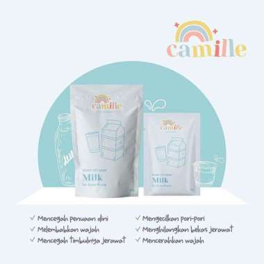 CAMILLE BEAUTY MASKER WAJAH CAMILE BEAUTE MASK PINKROULETTE DAISY ORGANIC OHMYSKIN HEYGURL NATUREKA 