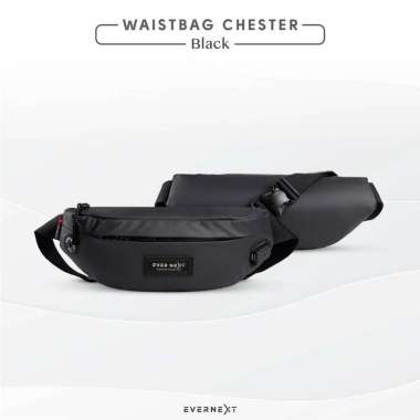 (FREE KEYCHAIN) - TAS SELEMPANG PRIA ANTI AIR WAIST BAG CHESTER WATERPROOF TAS SLEMPANG PRIA ANTI MA