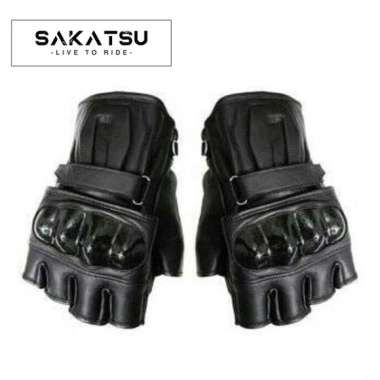 Sarung Tangan Motor CARBON Karbon Batok Riding Wear Kulit Asli SAKATSU