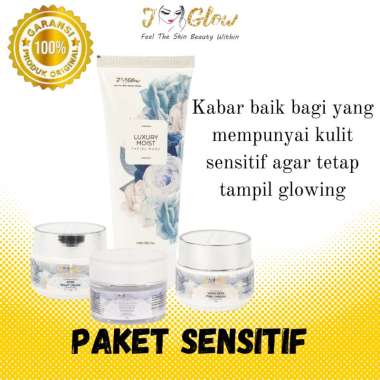 Jglow j glow skincare acne paket skincare kulit sensitif whitening cream perawatan kecantikan wajah 