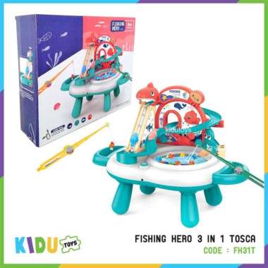 Mainan Anak Pancing Memancing Pancingan Ikan / Fishing Hero 3 in 1 Kid - Tosca