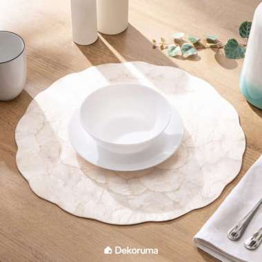 Dekoruma AIME Alas Piring Meja Makan - Tatakan Piring | Placemat Bulat