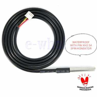 Dijual DS 18B20 DS18B20 with xh2.54 pin 3pin WATERPROOF TEMPERATURE SENSOR Limited