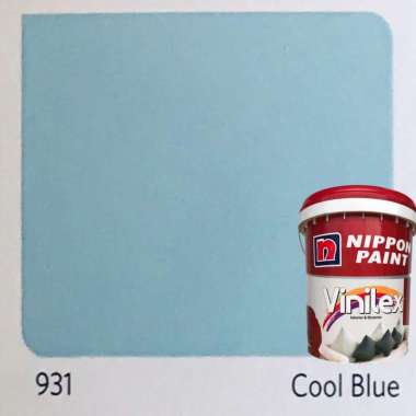 Cat Tembok Interior dan Eksterior Vinilex 5000 Nippon Paint 25kg Plus Paking Kayu Cool Blue 931