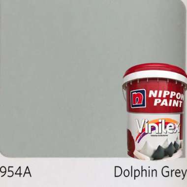 Cat Tembok Interior dan Eksterior Vinilex 5000 Nippon Paint 25kg Plus Paking Kayu Dolphin Grey 954A