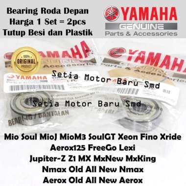 Laher Bearing Bering Roda Depan All New Nmax Old Asli Original Yamaha 2X93306300YK00 Silver