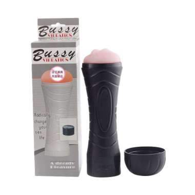 Bussy Flesh Light Vagina Senter Vibrator Masturbasi Cup Alat Bantu Sex Pria