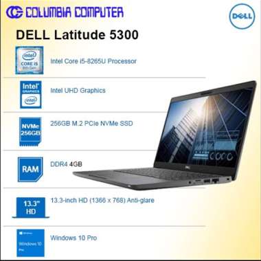 Dell Latitude 13-5300 i5-8265u 4GB 256GB SSD Win10 Pro