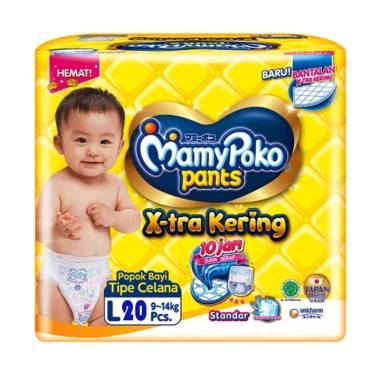 Promo Harga Mamy Poko Pants Xtra Kering L20 20 pcs - Blibli
