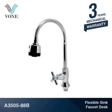 VONE Kran Cuci Piring Dapur Angsa Tanam Fleksibel A3505-88B