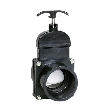 Peraqua PVC Knife Gate Valve Kolam Renang [2.5 Inch] black