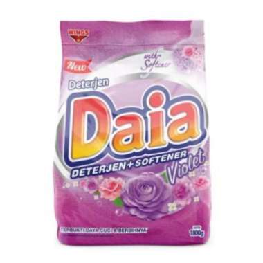 Promo Harga Daia Deterjen Bubuk + Softener Violet 1800 gr - Blibli