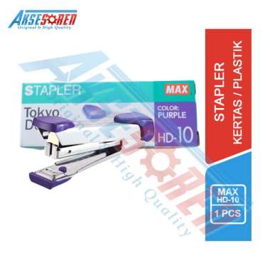 Stapler Max HD-10 / Hekter Kecil / Steples / Streples / Staples Sedang / Cekrekan / Plastik / Kertas