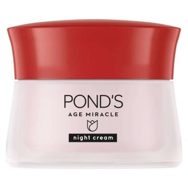 Krim Malam Pencerah Wajah Kusam - Krim Pelembab dan Pengencang Kulit Wajah - Ponds Age Miracle Anti 