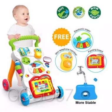 HUANGER CHILDREN MUSIC WALKER / Baby Walker Push Walker Dorongan Bayi - dengan pemberat