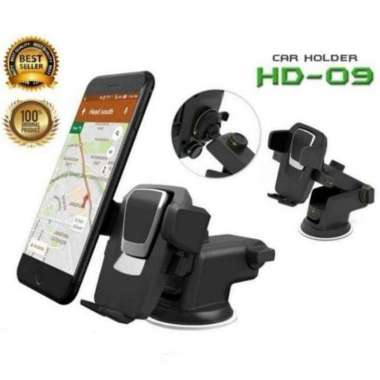 Car Holder Kaca Mobil Holder HP HD-09 Hitam
